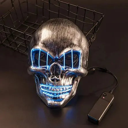 LED Skull Mask - Halloween Cosplay LED Mask