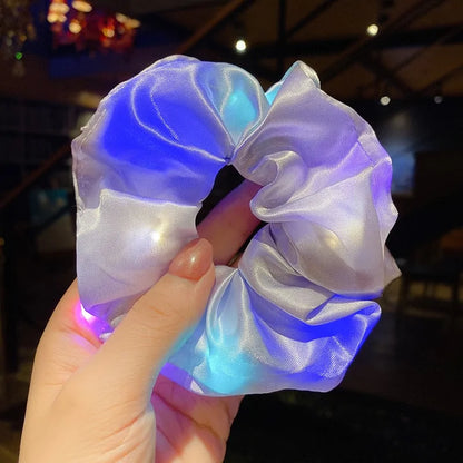 LED Luminous Scrunchies hårband