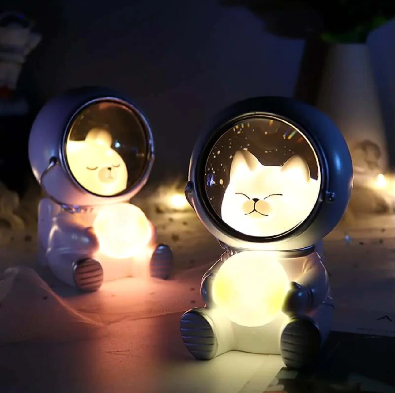 Astronaut Dog Night Light