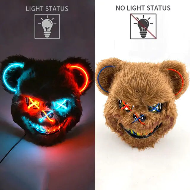 LED Light Up Bloody Rabbit Cosplay Mask