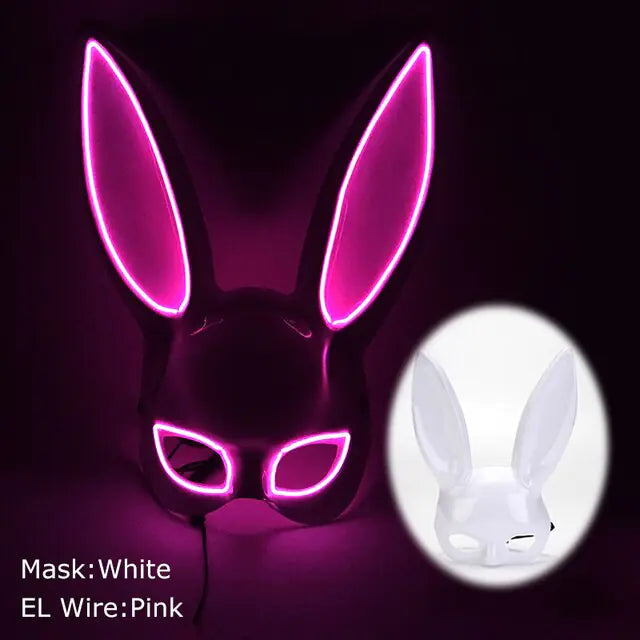 LED Light Up Bloody Rabbit Cosplay Mask