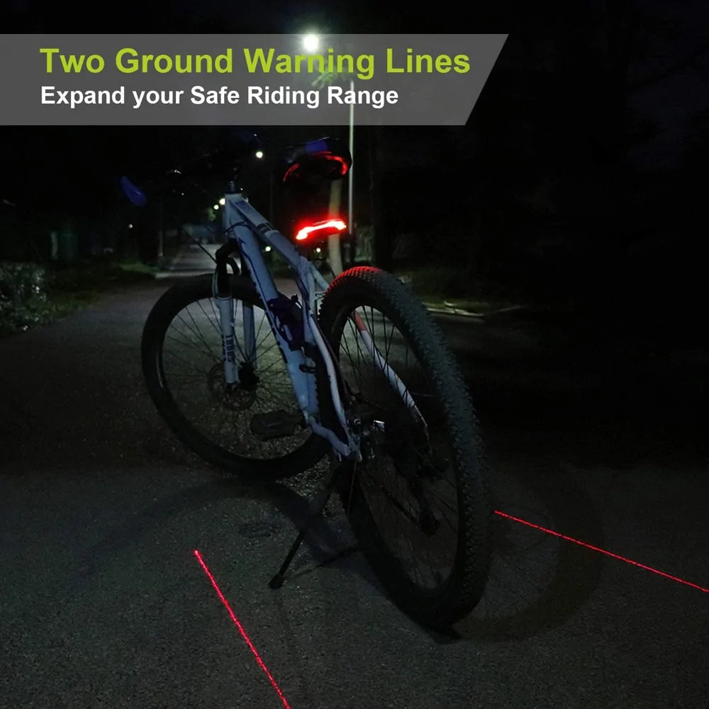 Smart Auto Brake Sensing Light Bicycle Wireless