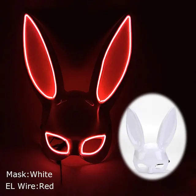 LED Light Up Bloody Rabbit Cosplay Mask