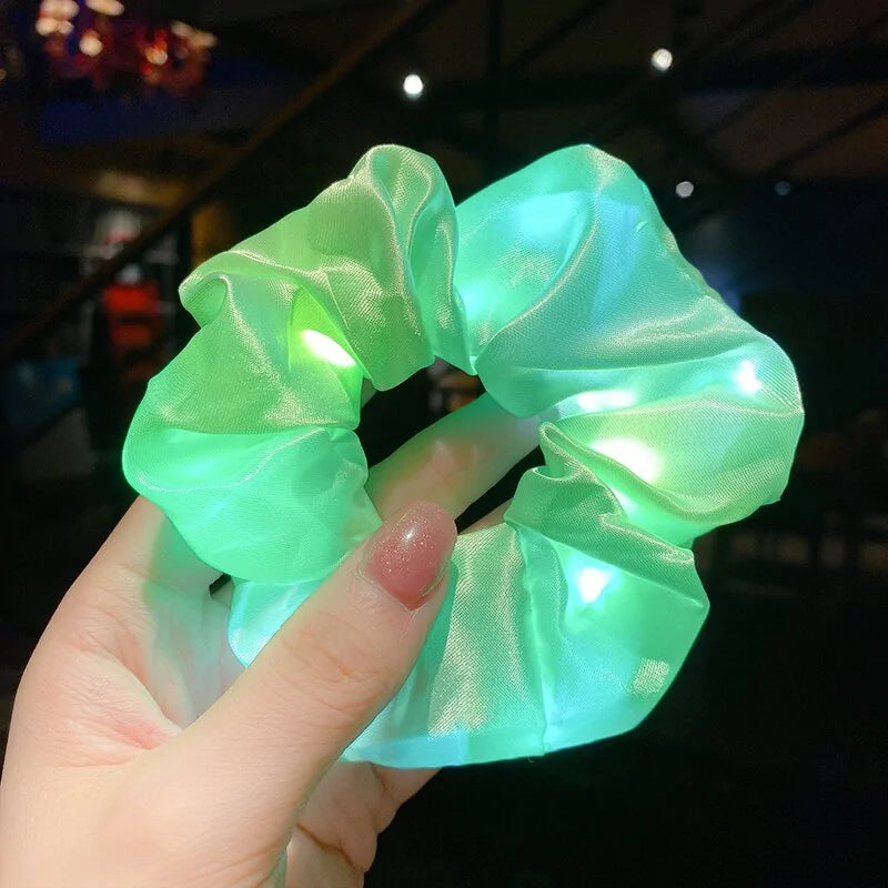 LED Luminous Scrunchies hårband