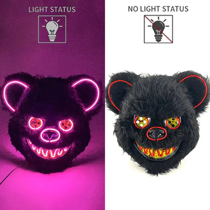 LED Light Up Bloody Rabbit Cosplay Mask