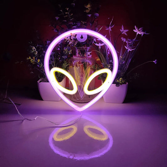 Alien Face Shaped LED Neon