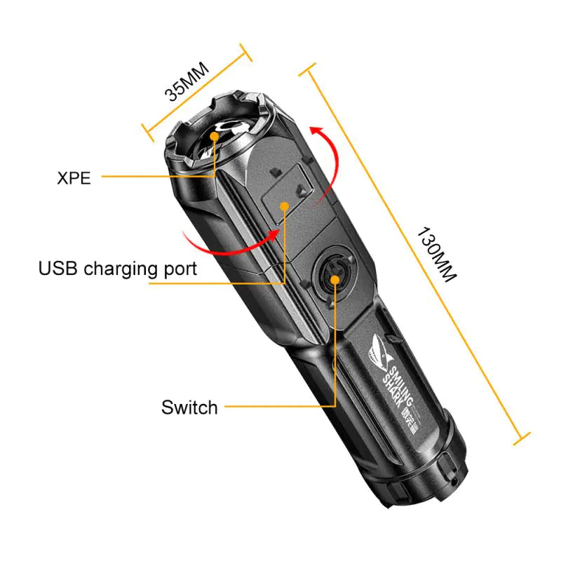 MightyBeam LED-ficklampa