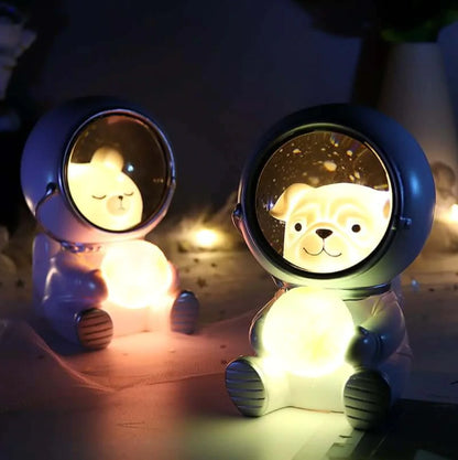 Astronaut Dog Night Light