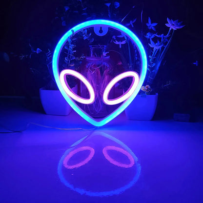 Alien Face Shaped LED Neon