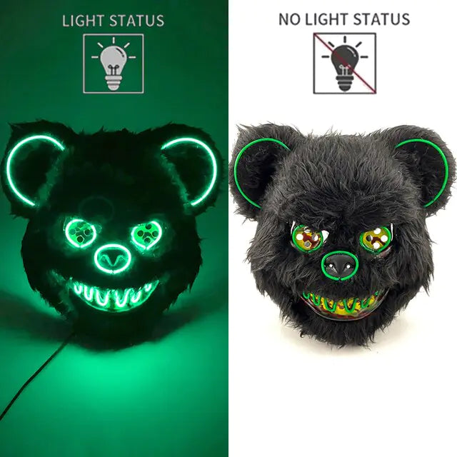 LED Light Up Bloody Rabbit Cosplay Mask