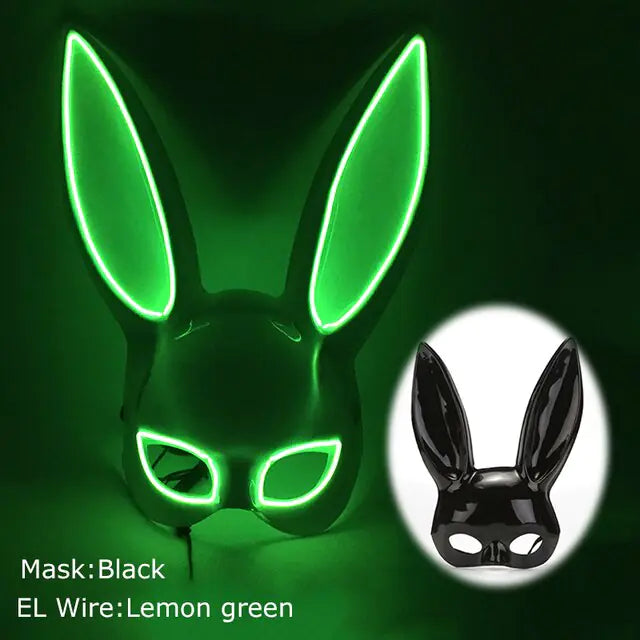 LED Light Up Bloody Rabbit Cosplay Mask