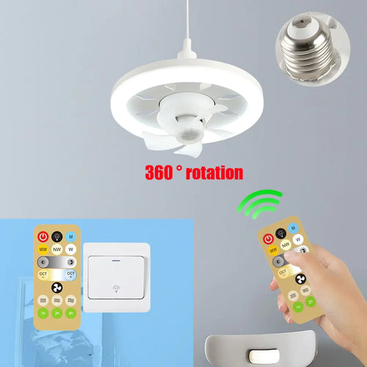 Ceiling Fan With Led Light And Remote Control