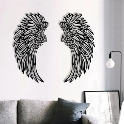 Angel Wings Wall Art With Led Lights