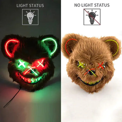 LED Light Up Bloody Rabbit Cosplay Mask