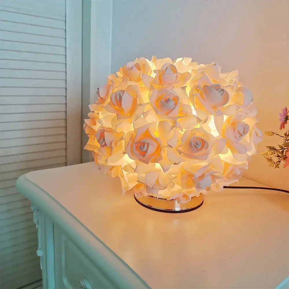 LED Table Lamp Rose Flower