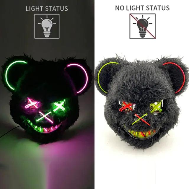 LED Light Up Bloody Rabbit Cosplay Mask