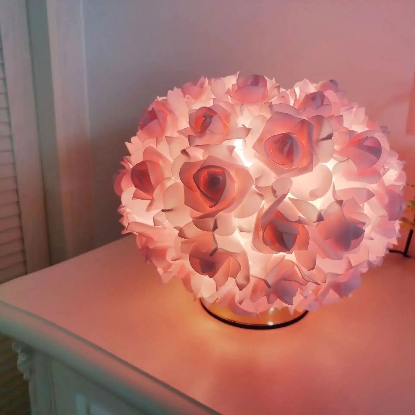 LED Table Lamp Rose Flower