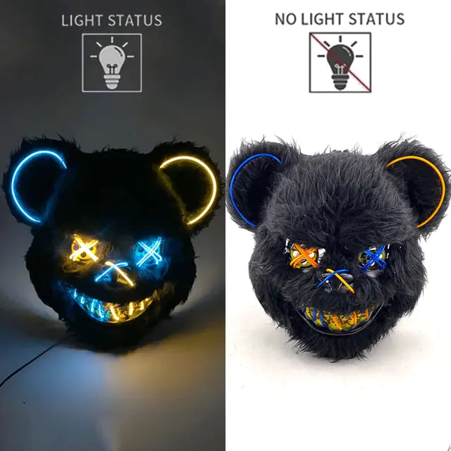 LED Light Up Bloody Rabbit Cosplay Mask