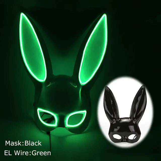 LED Light Up Bloody Rabbit Cosplay Mask