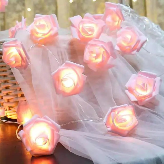 Rose LED String Lights