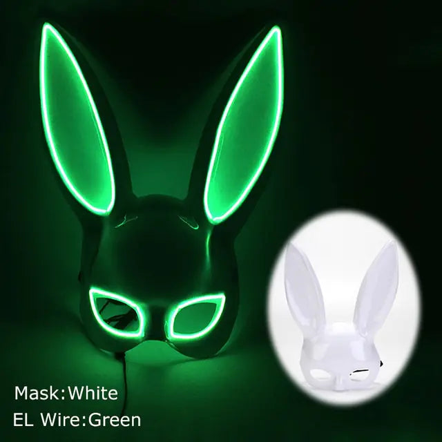 LED Light Up Bloody Rabbit Cosplay Mask