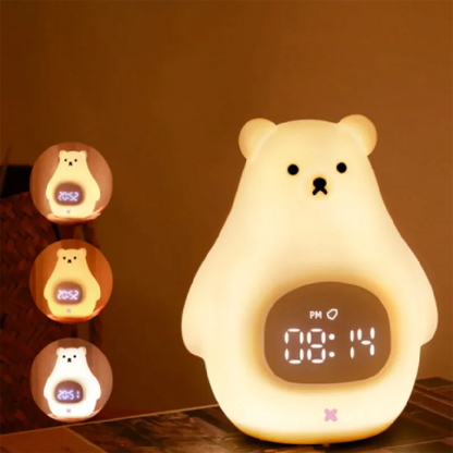 Big White Bear Wake-Up  LED Clock