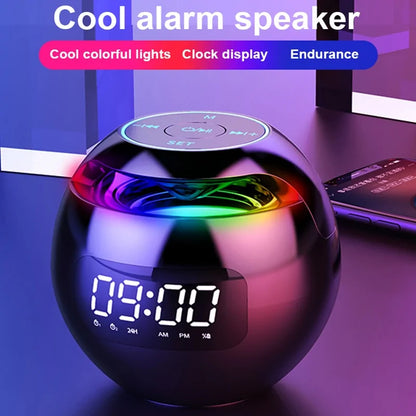 Mini LED Alarm Clock Bluetooth Speaker