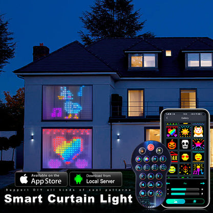 LED Bluetooth Smart RGB Curtain Lights