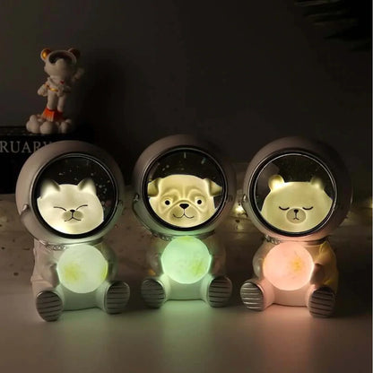 Astronaut Dog Night Light