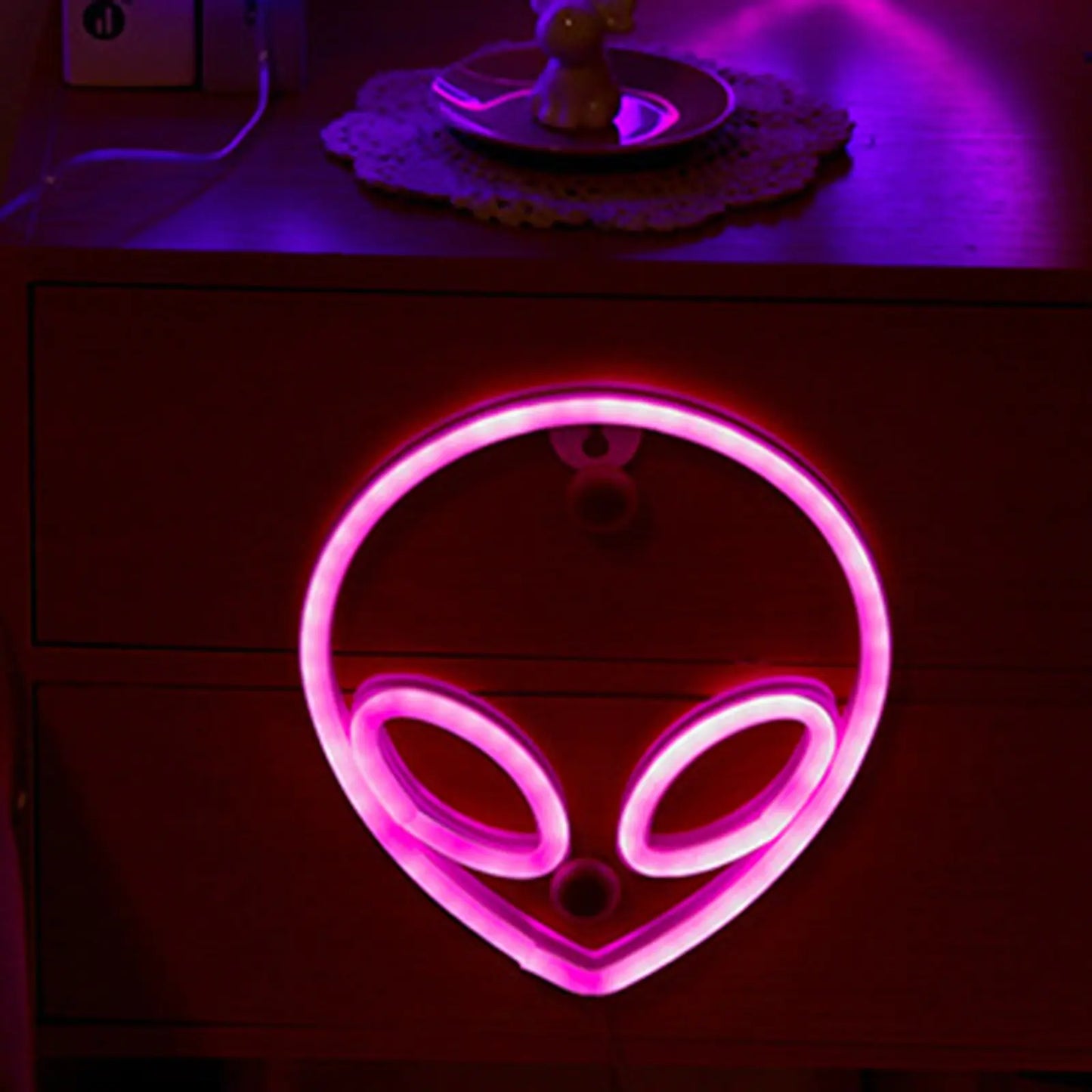 Alien Face Shaped LED Neon