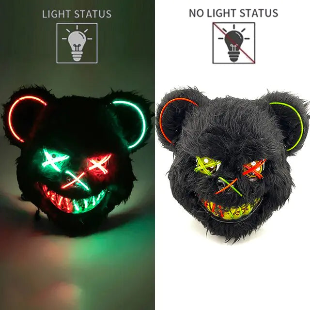 LED Light Up Bloody Rabbit Cosplay Mask