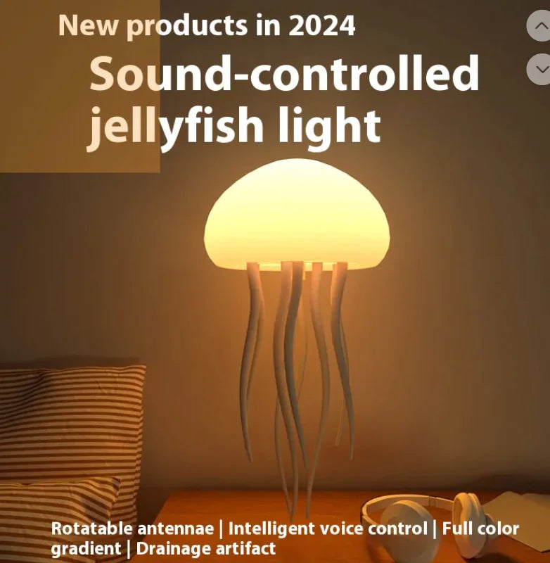 LED Jellyfish Mood Lamp - Smart sänglampa