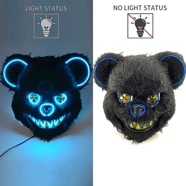 LED Light Up Bloody Rabbit Cosplay Mask