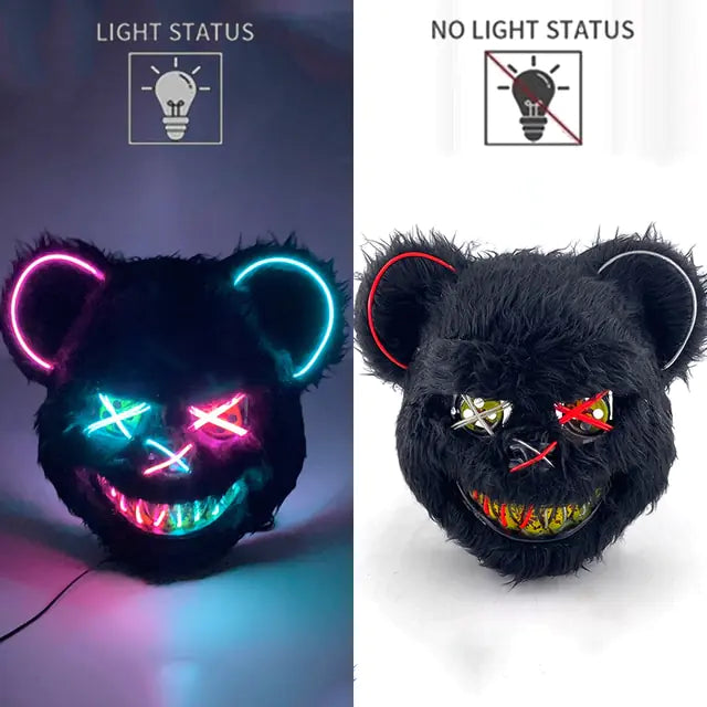 LED Light Up Bloody Rabbit Cosplay Mask