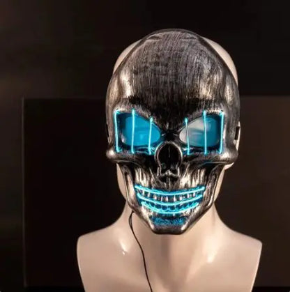 LED Skull Mask - Halloween Cosplay LED Mask