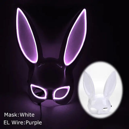 LED Light Up Bloody Rabbit Cosplay Mask