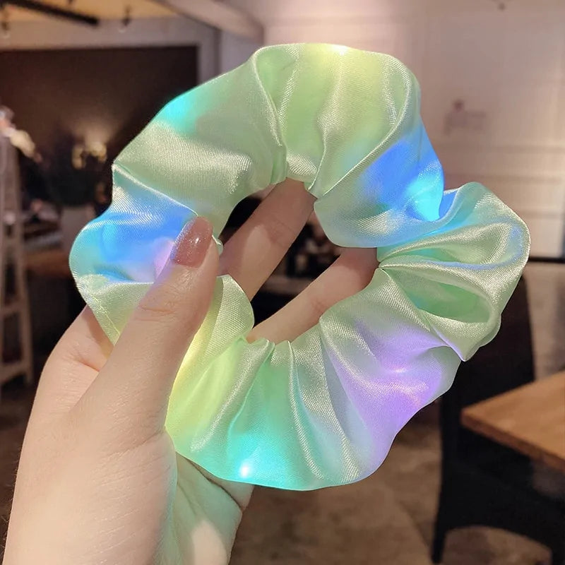 LED Luminous Scrunchies hårband