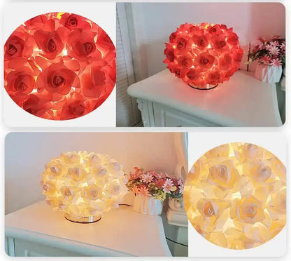 LED Table Lamp Rose Flower