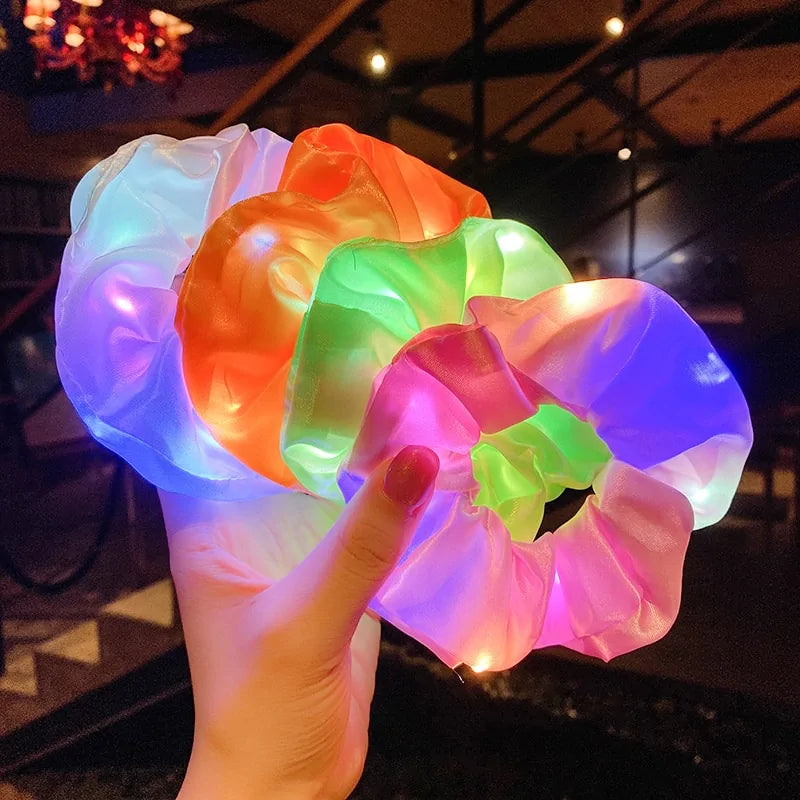 LED Luminous Scrunchies hårband