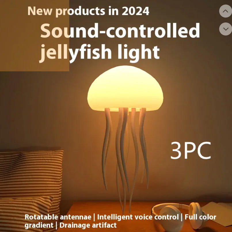 LED Jellyfish Mood Lamp - Smart sänglampa