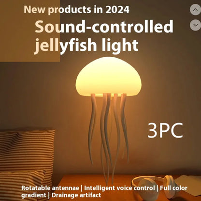 LED Jellyfish Mood Lamp - Smart sänglampa